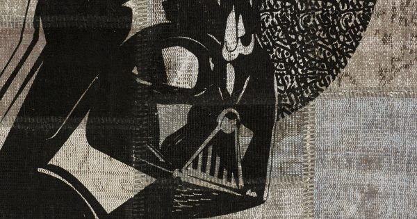 'Darth Vader' is an eponymously named limited edition rug by Hadi Maktabi. | Image courtesy of Hadi Maktabi.