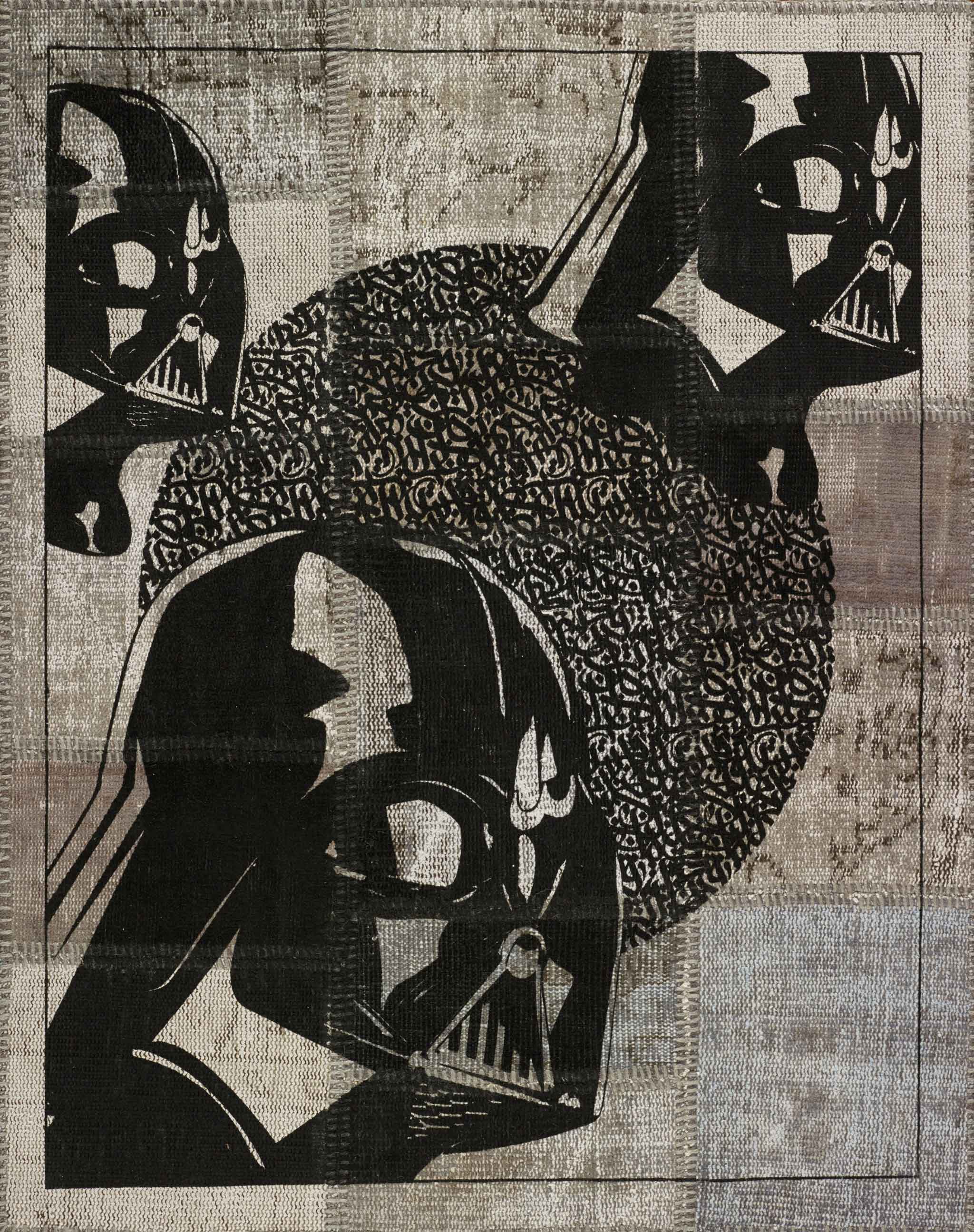 'Darth Vader' by Hadi Maktabi is a limited edition series of ten (10) 3ft x 4ft (1m x 1.2m) rugs eponymously named after the famed Star Wars character. | Image courtesy of Hadi Maktabi.