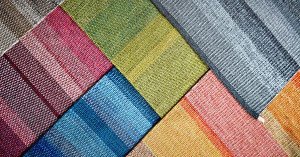 An assortment of Kasthall's Harvest Collection of flatwoven 'modern rag rugs.' - The Ruggist | Image courtesy of Kasthall.