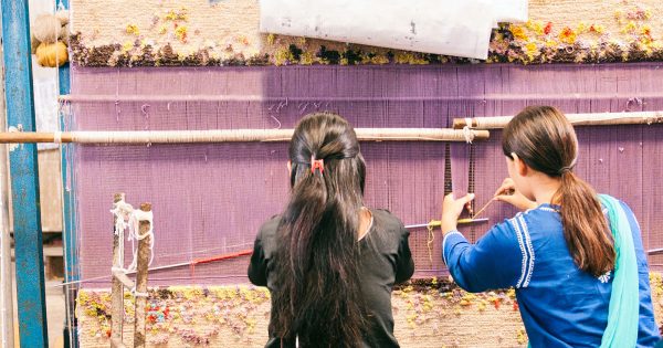 'Nine Million Stars' is a video project produced by Jan Kath and Label STEP that celebrates Nepali carpet weaving as a sustainable alternative to migrant labour. Staring famed Nepali actress Reecha Sharma and noted Nepali stage actor Tika Bhakta Jirel, directed by the award-winning Tsering Rhitar Sherpa. - The Ruggist | Image courtesy of Jan Kath.