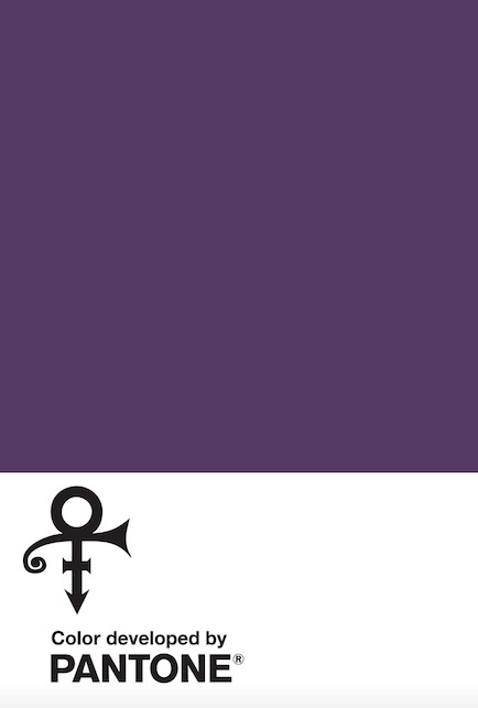 Pantone crafted the colour standard 'Love Symbol #2' for The Prince Estate. | Image courtesy of Pantone under the Fair Use Doctrine.