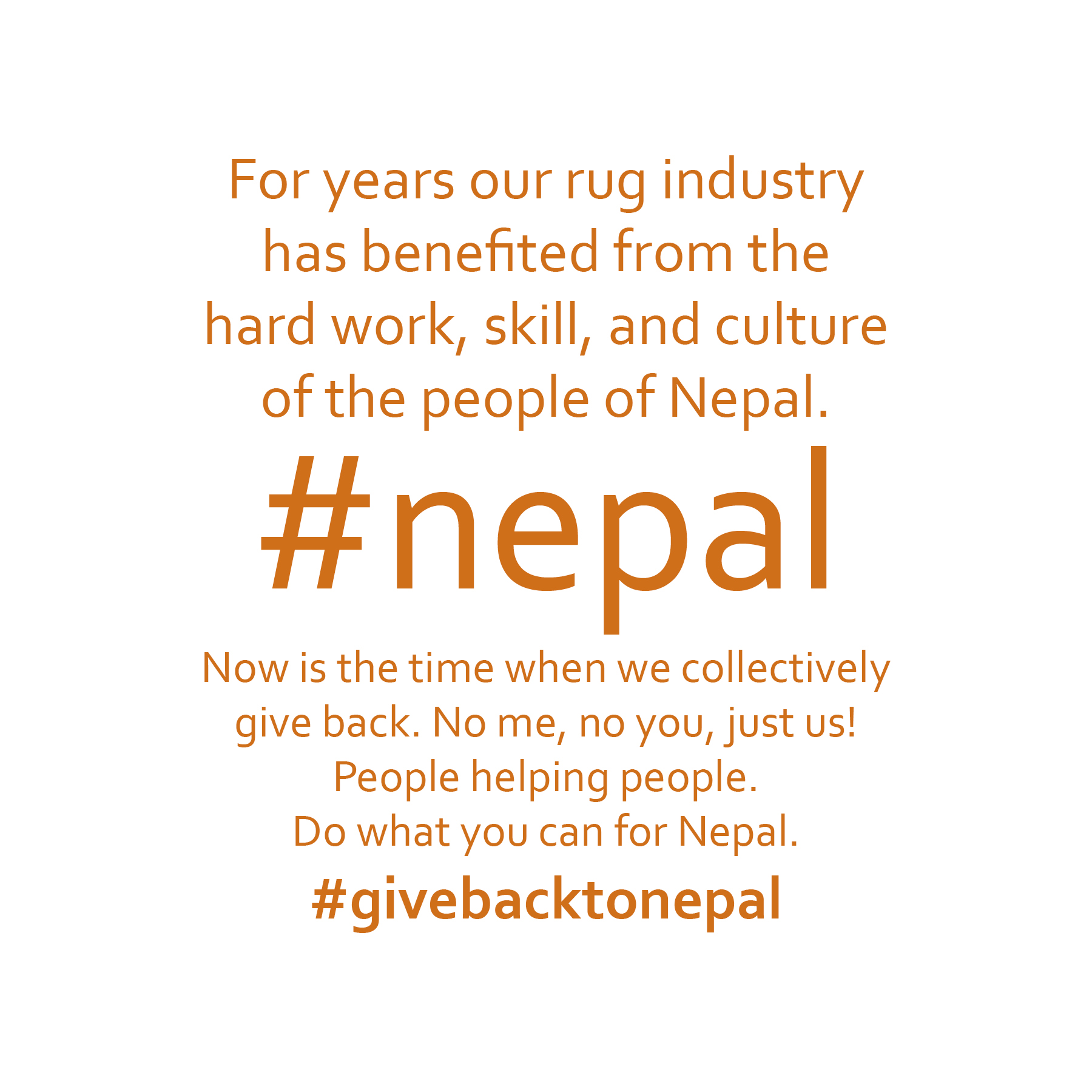 Give Back to Nepal - #givebacktonepal - The Ruggist