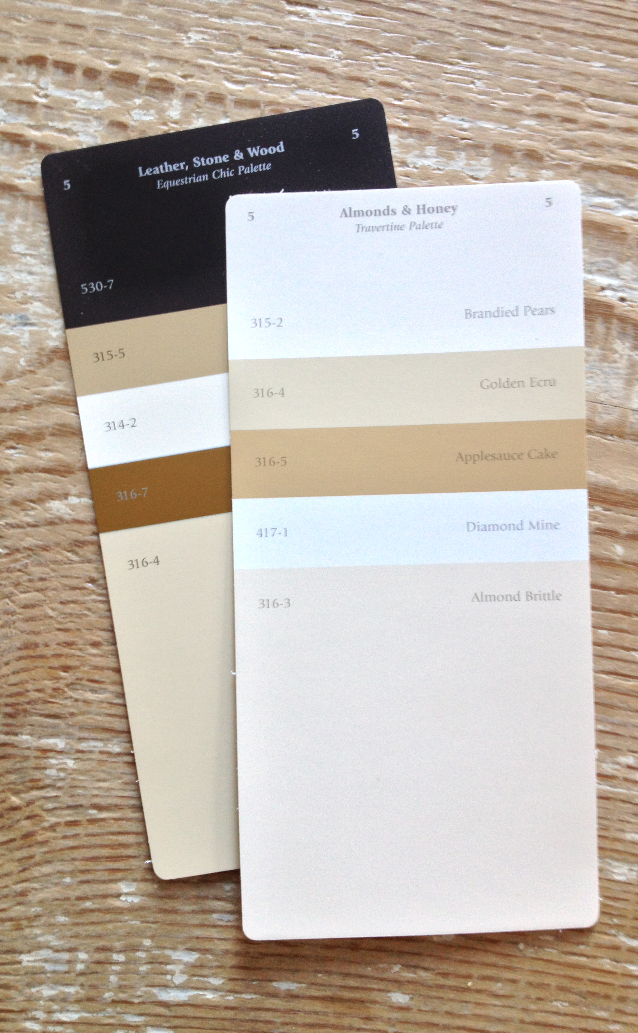 Paint chips from Sico depicting an oddly familiar colour palette. | Image by The Ruggist.