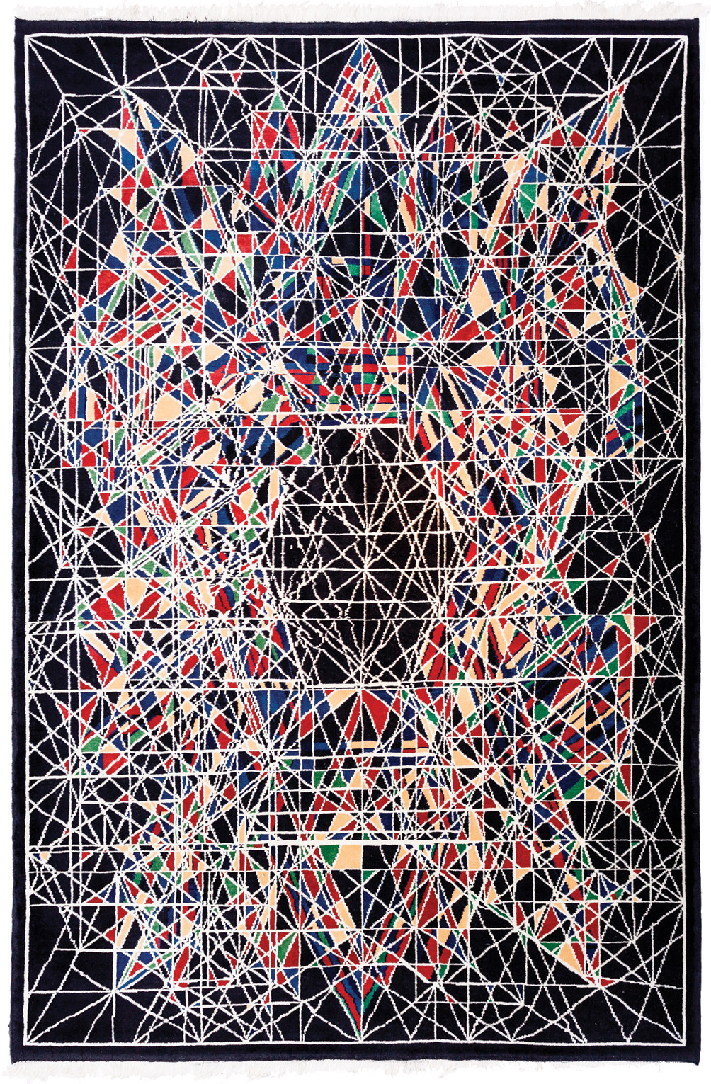'The Moon' carpet by Viron Erol Vert sized 2.21m x 3.25m (7'3" x 10'8"), circa 2012. | Image courtesy of Viron Erol Vert.