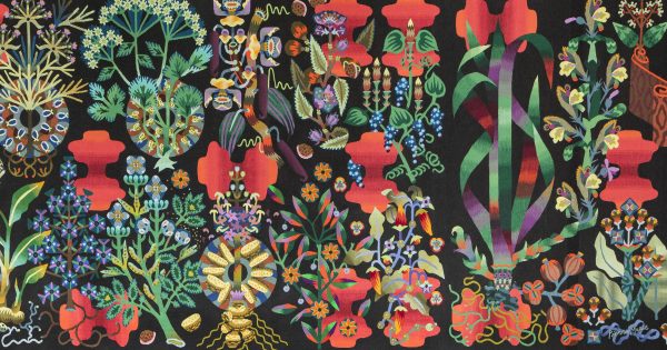 Tapisserie Ras El Hanout, the Ras el Hanout Tapestry designed by Pierre Marie, made by Manufacture Robert Four in Aubusson, France. | Photograph courtesy of Pierre Marie.