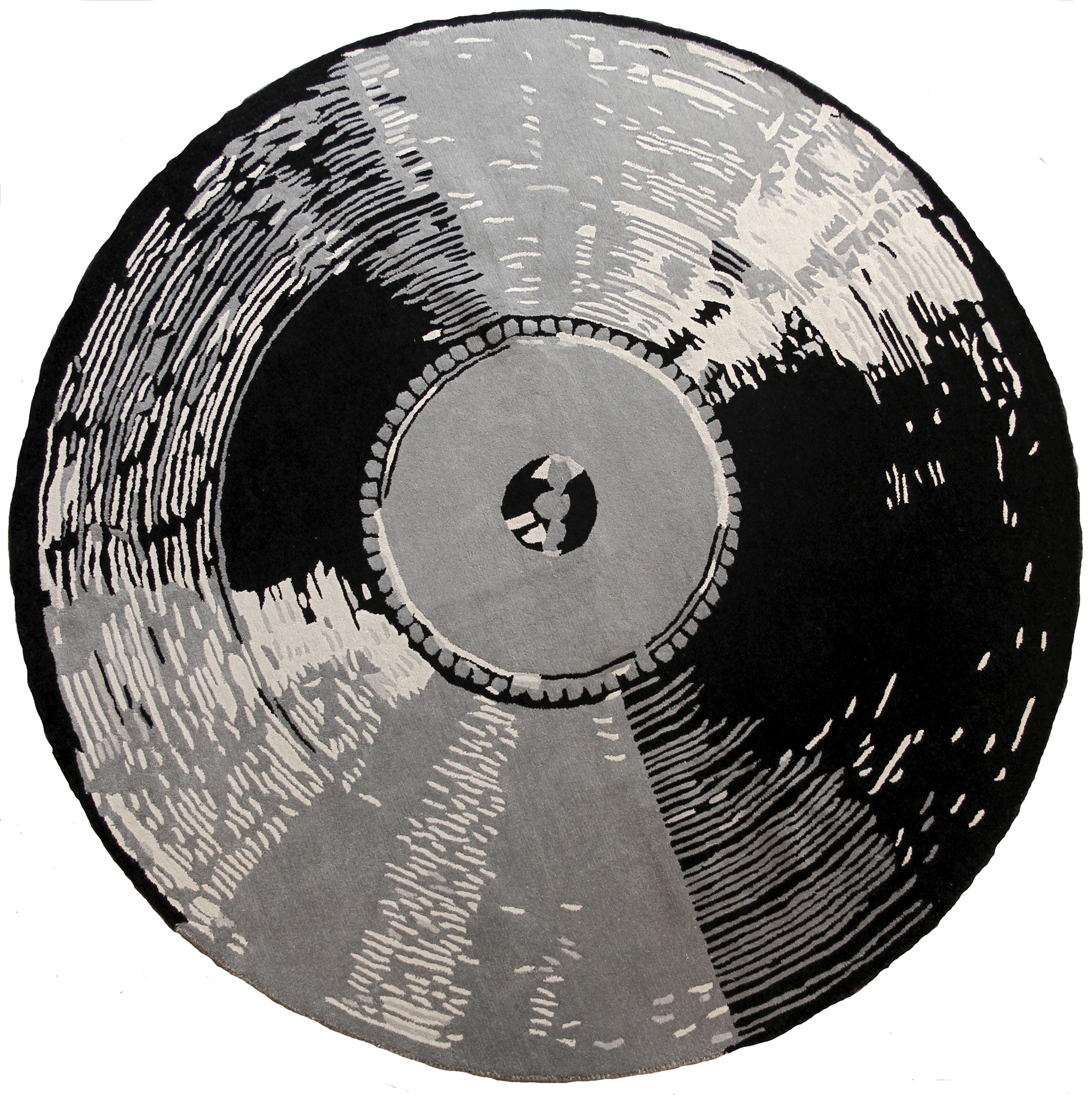 'Vinyl' by Kush Rugs shown in colourway 'Classic.' | Photograph courtesy of Kush Rugs.