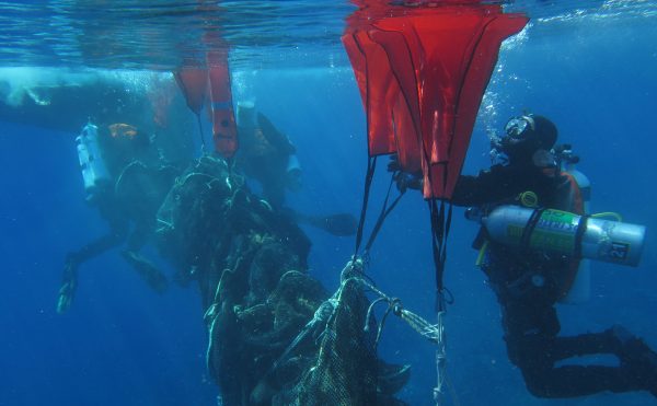 ECONYL® regenerated nylon is made from pre- and post-consumer waste including fishing nets reclaimed from the world’s oceans and waterways. | Photograph courtesy of Carmelo Isgró.